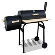 BillyOh Full Drum BBQ with Smoker and Side Table & Shelf